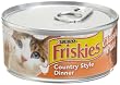Friskies Cat Food Classic Pate, Country Style Dinner, 5.5-Ounce Cans (Pack of 24)