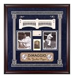 Joe DiMaggio New York Yankees Deluxe Framed 2-8x10 Photographs with Autographed Cut