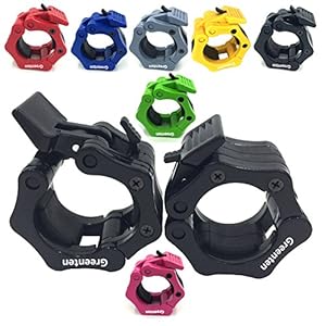 Greententljs 2 Inch Barbell Clamps Quick Release Pair of Locking 2