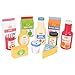Bigjigs Toys Wooden Chilled Groceries - Pretend Food and Role Play for Children