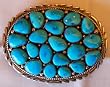 Turquoise Cluster Belt Buckle