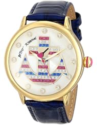 Betsey Johnson Womens BJ00084-51 Analog Display Quartz Blue Watch