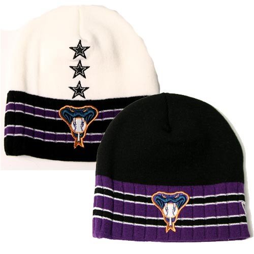 Arizona Diamondbacks New Era Stripe Knit Beanies - Officially Licensed MLB Apparel