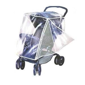 Comfy Baby Deluxe Rain Cover with Side Netting - Fits Strollers with a Canopy