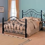 Camas Valley Queen Size Headboard and Footboard in Black