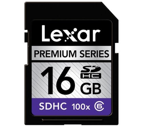 Lexar 16GB 100X Premium SDHC Card - Class 10 