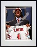 Vernon Davis 2006 NFL Draft Day Double Matted 8 x 10 Photograph Black Anodized Aluminum Frame