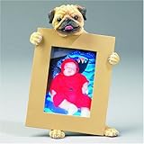 Pug 2.5 x 3.5-inch Handpainted Picture Frame
