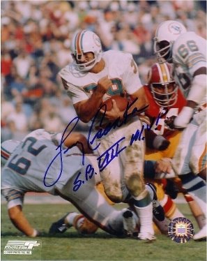 Larry Csonka Autographed/Hand Signed Miami Dolphins 16x20 color Photo with SB VIII MVP (Pose #1)
