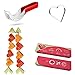 [LIFETIME GUARANTEE] 3-in-1 Watermelon Kit Stainless Steel Watermelon Slicer with Silicone Tongs,Heart Shaped Cutter,Knife and Serving Sticks.