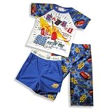 Cars by Disney - Infant and Toddler Boys 3 Piece Short Sleeve Pajamas, Blue, Multi