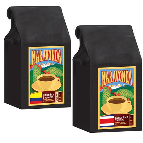 Maravonda Costa Rica and Colombia Supremo Decaf Coffee 2-pk. by Bull Run Roasters