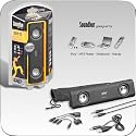 Goobay Soundbar Aktiver Mini Stereo Lautsprecher (3 Watt, USB 2.0) schwarz