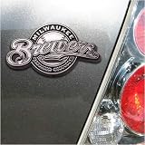 Milwaukee Brewers Chrome Team Logo Auto Emblem