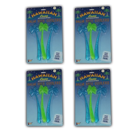 forum novelties 56956 palm tree ice cooler set of 12  more detail click!