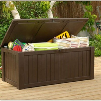 150 Gallon Deck Box for Storage and Sitting