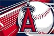 Los Angeles Angels Tufted Floor Rug - MLB Baseball Fan Shop Sports Team Merchandise