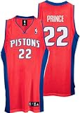 Tayshaun Prince Red adidas NBA Authentic Detroit Pistons Jersey