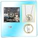 Ihbuy HOT Japanese Anime Cosplay Rhinestone Golden Double Ring Necklace Accessory (#13 death note L)