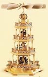 Weihnachtspyramiden 3-stöckige Pyramide - Erzgebirgsmotiv - 58 cm