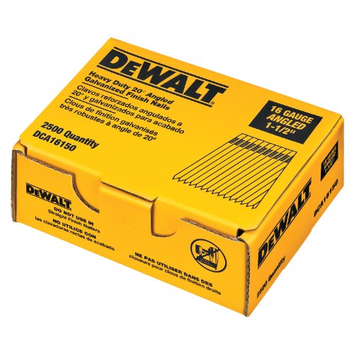 DEWALT DCA16150 1-1 2-Inch by 16 Gauge 20-Degree Finish Nail 2500 per BoxB0002Q8TKU : image