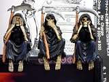 skull daddy (スカルダディー)　スカル　PC トッパー（死神） 3体セット　（NO SEE, NO SAY, NO HEAR）イメージ