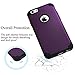 iPhone 6 plus Case,[5.5inch]by Ailun,Soft Interior Silicone Bumper&Hard Shell PC Back,Shock-Absorption&Skid-proof,Anti-Scratch Hybrid Dual-Layer Cover[Purple]