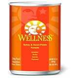 Wellness Canned Dog Food for Adult Dogs, Turkey and Sweet Potato Recipe, 12-Pack of 12-1/2-Ounce Cans (Misc.)
