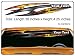 Tribal window graphic decal sticker flame: Zion Yellow