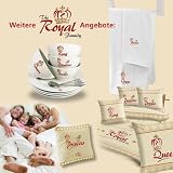 The Royal Family 9538-1 Original Bademantel für Damen +++ Queen +++, Größe M, 100 % Baumwolle, 450 g/qm, im Kimonostyle, 2 Taschen, Gürtel - Geschenkidee von TRF, weiß