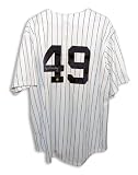 Ron Guidry Autographed/Hand Signed New York Yankees Pinstripe Majestic Jersey