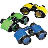 12 Plastic Kids Binoculars, Asst Colors, Party Favors, Pretend Play