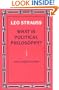 What is Political Philosophy? And Other Studies