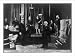 Historic Print (L): Roosevelt Cabinet group the president reading his message to the ...