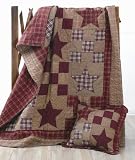 Star Patch Handmade Cotton Quilted Throw Lap Quilts