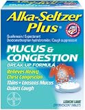 Search : Alka-seltzer Plus Mucus & Congestion Break Up Formula 20ct, 0.19 Boxes (Pack of 3)