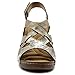 Ollio Women's Shoe Suede Velcro Strappy Wedge Sandal