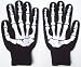 Skeleton Work Gloves with Rubber Grippers on Palm X-ray Gothic Goth Punk Emo Rockabilly