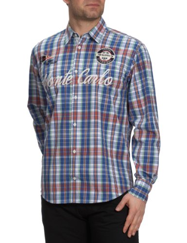 TOM TAILOR Herren Hemden/ Freizeit 20161250010/Ray front chain shirt, Gr. 48 (M), Blau (60 Preisvergleich