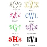Car Monograms 7x4 Inches ~ Wheeler3Designs