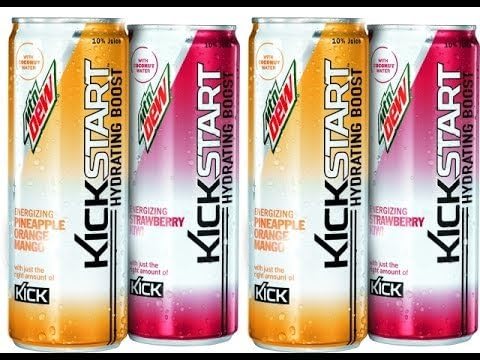 16 Pack - Kickstart Hydrating Boost - Energizing Strawberry Kiwi and Pinneapple Orange Mango - Variety Pack - 12oz
