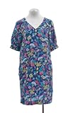 French Connection Blue Multicolored Floral Silk Shift Dress