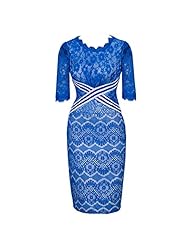 Stretchy Lace Sheath Elbow Length Sleeves  Dress