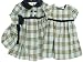Little Bitty Baby Girl Plaid Dress and Coat Set Plaid 24