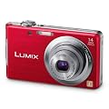 Panasonic Lumix DMC-FS16EG-R Digitalkamera (14 Megapixel, 4-fach opt. Zoom, 6,7 cm (2,7 Zoll) Display, bildstabilisiert) rot