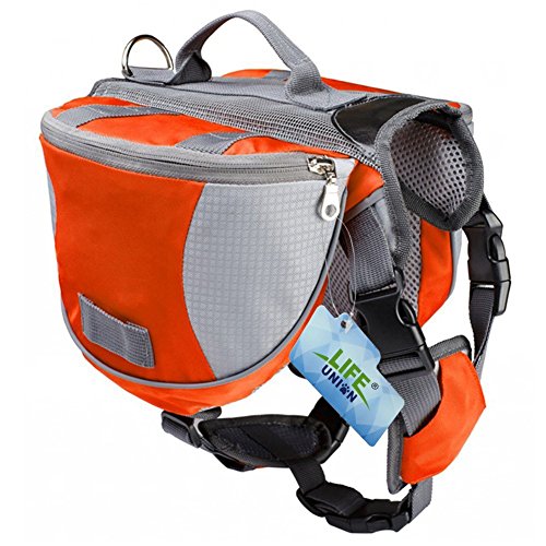 Lifeunion Saddle Bag Backpack for Dog, Tripper Hound Bag Travel Hiking Camping