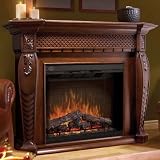 Dimplex Vienna Indoor Electric Fireplace Package - Burnished Walnut