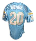 Natrone Means Autographed San Diego Chargers Powder Blue Throwback Jersey