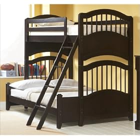 Broyhill Attitudes Loft Bed Set Series in Merlot Attitudes Bunk Bed in Merlot