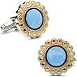 Sky Blue Dial Cufflinks Cuff Links